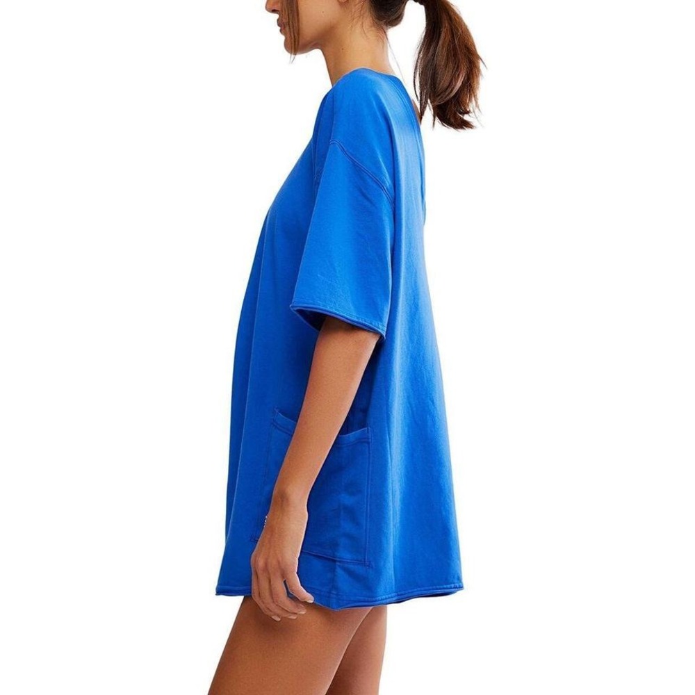 FP Movement Hot Shot‎ Crew Neck  V Back Tee Romper Electric Shock NWT Size XS - Picture 4 of 6